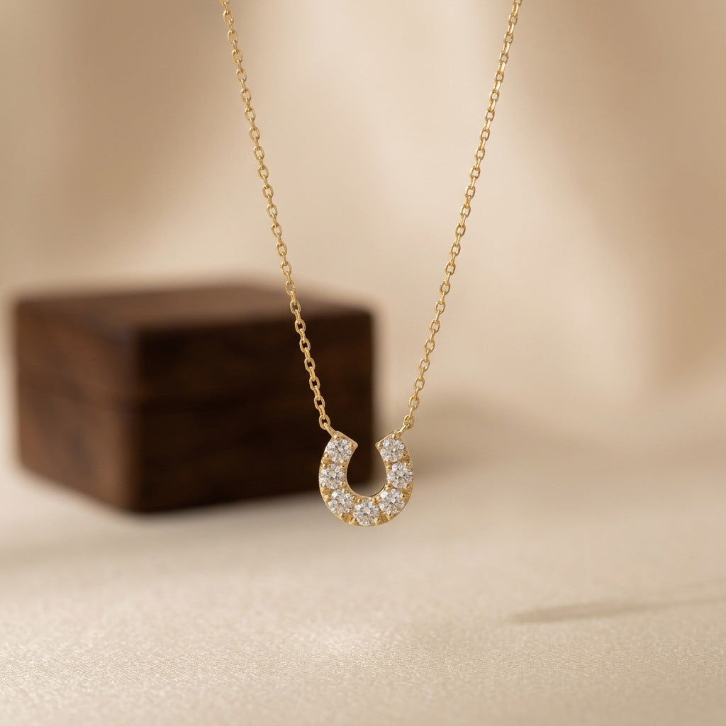 【AR024】S925 horse shoe Necklace | ホースシュー ネックレス (シルバー925)