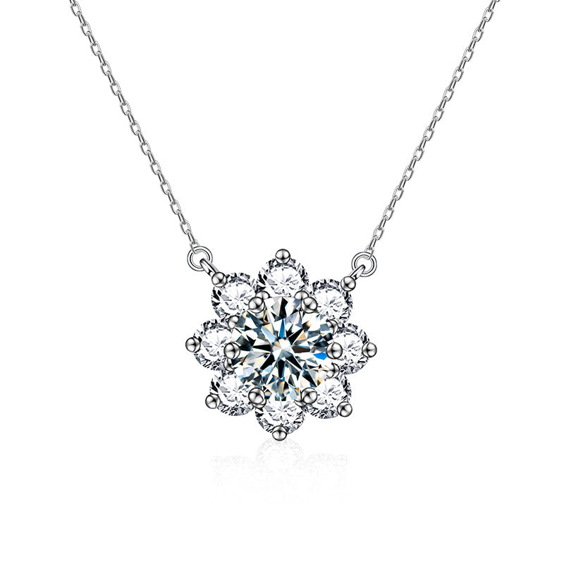 【AR023】S925 Moissanite octagram Necklace | オクタグラム ネックレス (シルバー925 / モアサナイト)