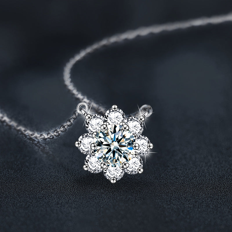 【AR023】S925 Moissanite octagram Necklace | オクタグラム ネックレス (シルバー925 / モアサナイト)