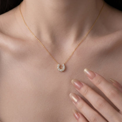 【AR024】S925  horse shoe Necklace | ホースシュー ネックレス (シルバー925)